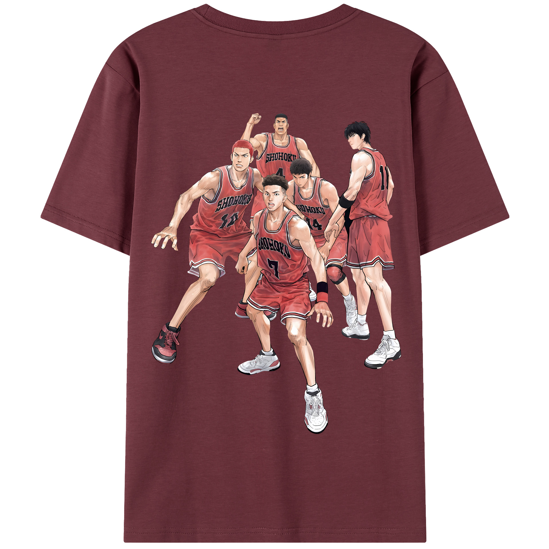 SLAM DUNK／スラムダンク 綿100％半袖Tシャツ（背面プリント）